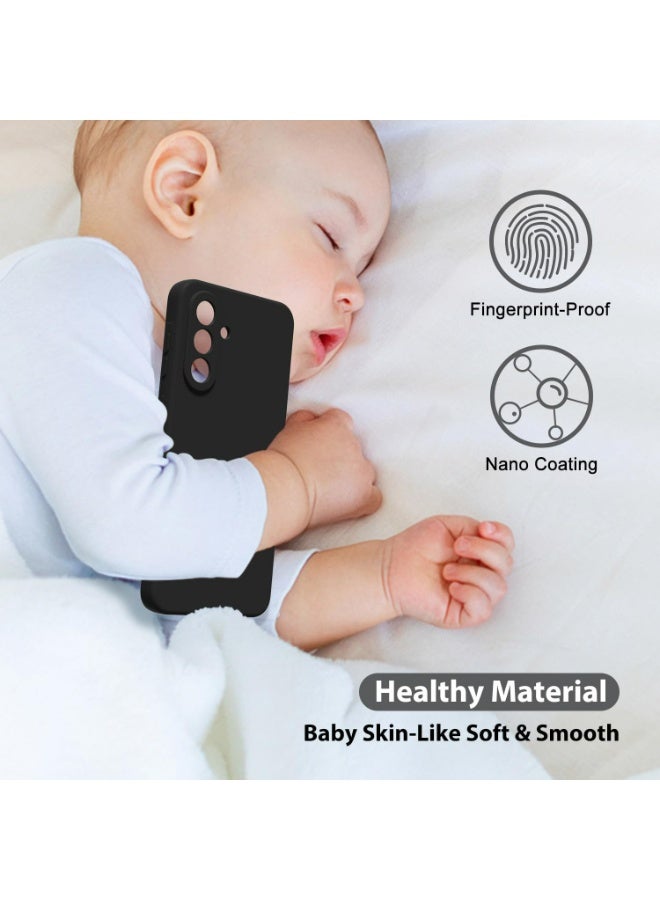 Soft Silicone Cases for Samsung Galaxy A56 6.7 Inch 5G,[Military Grade Drop Protection] [Anti-Scratch Microfiber Lining] Shockproof Slim Cover for Galaxy A56 (Black) - Image 4